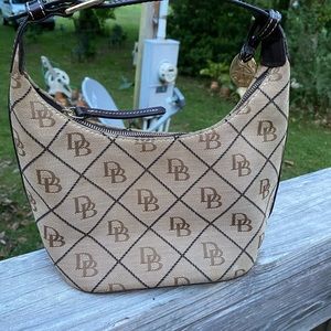 Dooney & Bourke Tan and Brown Signature Bag